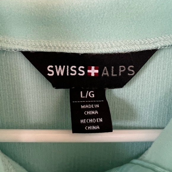 Swiss Alps Womens Large Blue‎ Quarter Snap Pullover - Picture 3 of 8